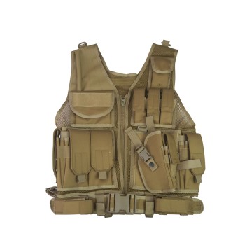 Cross Draw Tactical Vest Tan