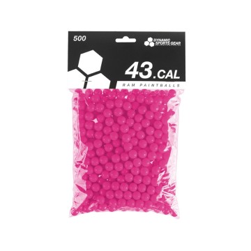 Dynamic Sports Gear RAM Paintballs cal.43 500 Pcs Pink