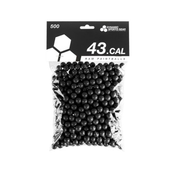 Dynamic Sports Gear RAM Paintballs cal.43 500 Pcs Black