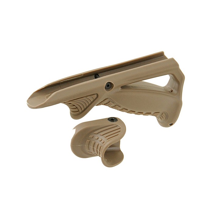 Stealth Angled Foregrip with Thumb Grip Tan

