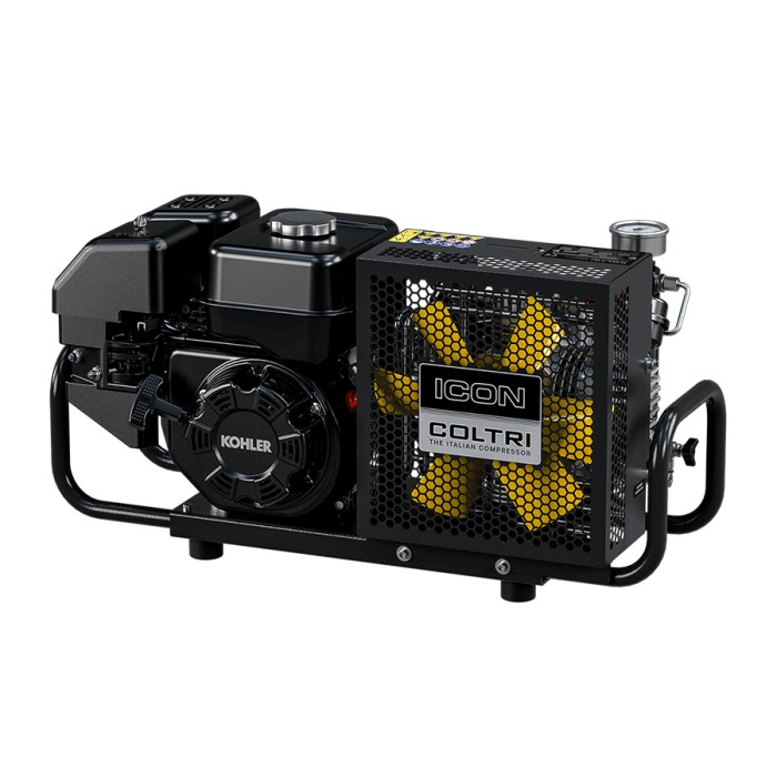 Coltri Icon 100 SK Compressor Benzine 330 bar DIN aansluiting