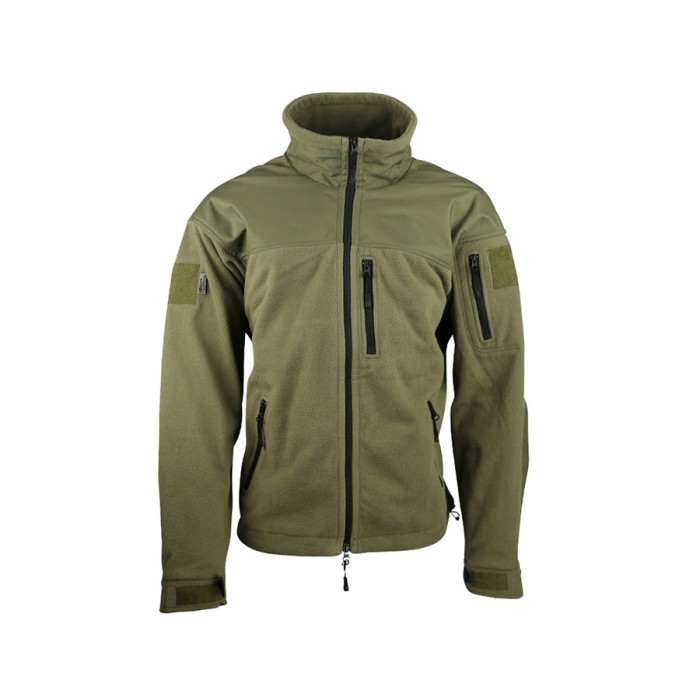 Defender Tactical Fleece Jas Olive Groen