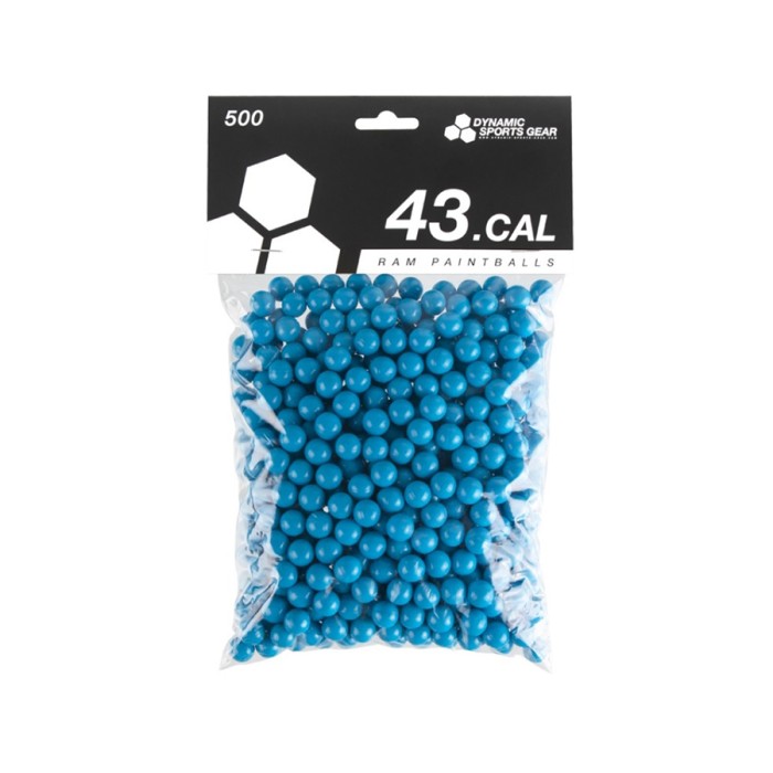 Dynamic Sports Gear RAM Paintballs cal.43 500 Pcs Blue