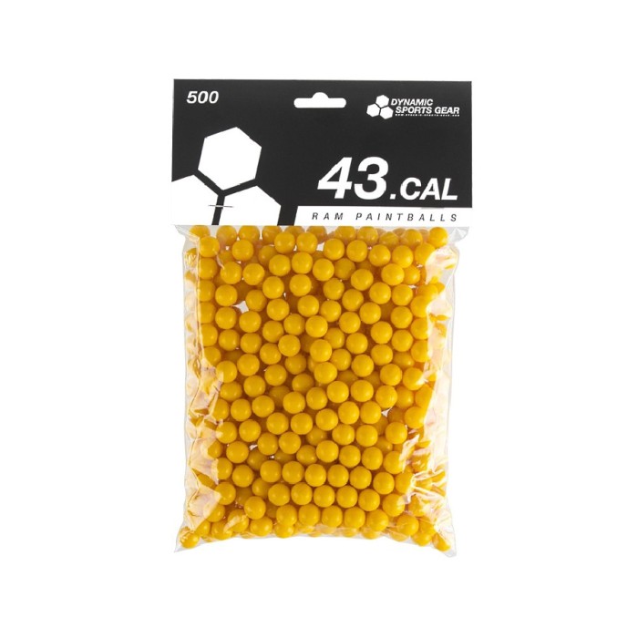 Dynamic Sports Gear RAM Paintballs cal.43 500 pcs Yellow