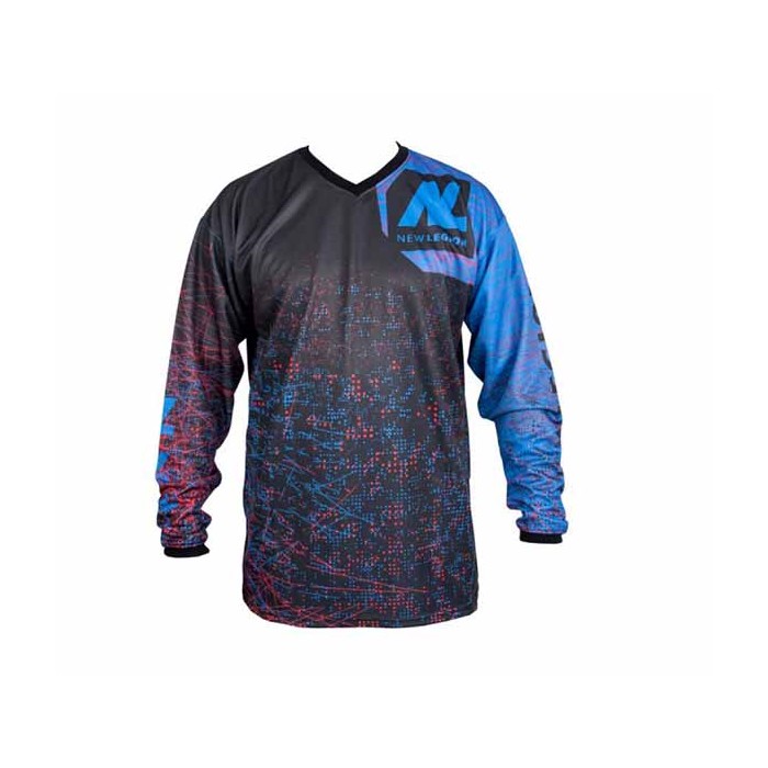 NL Jersey Pro Dash Rood-Blauw