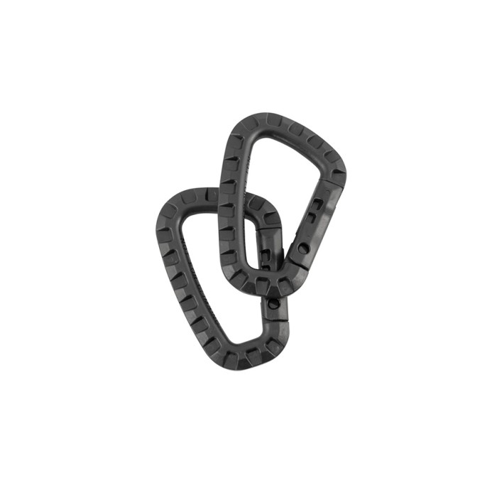 Tactical Carabiner - Zwart (Paar)