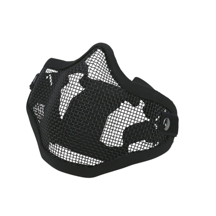 Tactical Mesh Face Mask Zwart